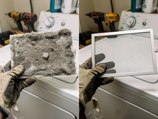 Professional lint trap cleaning by Strongsville Dryer Vent Cleaning in Strongsville