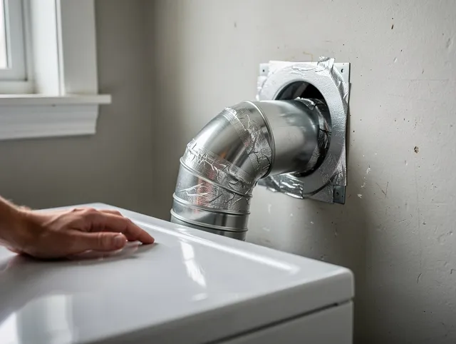 Strongsville Dryer Vent Cleaning expert performing professional dryer vent repair and installation in Strongsville