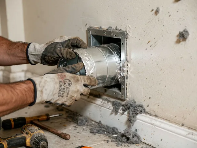 Professional dryer vent repair and installation by Strongsville Dryer Vent Cleaning in Strongsville