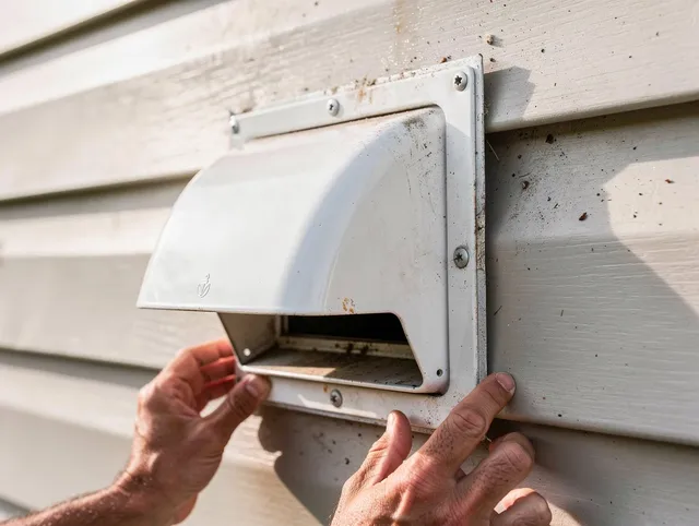Strongsville Dryer Vent Cleaning technician delivering thorough residential dryer vent cleaning service in Strongsville